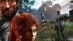 clair obscure gameplay - a man and a woman are standing next to each other in a video game .