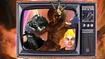 Dagoth Ur, The Dragonborn and The Adoring Fan from The Elder Scrolls in a retro-style TV
